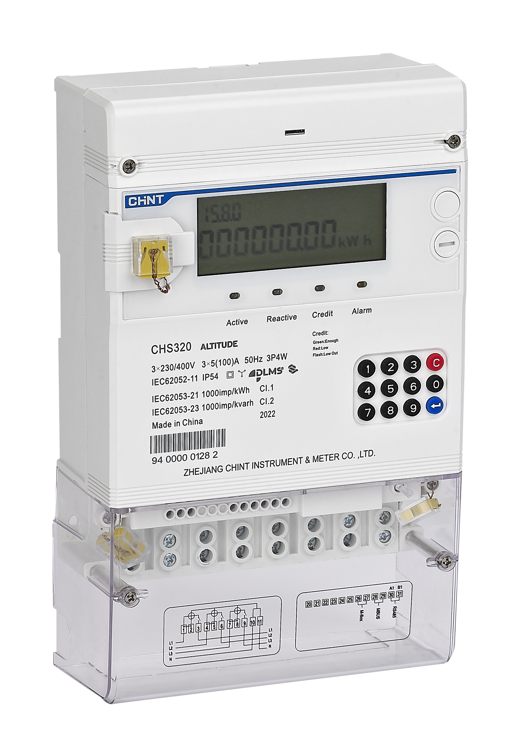 CHS 320 with keypad -Poly Phase Meter-Studio Image-3